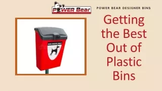 power bear designer bins