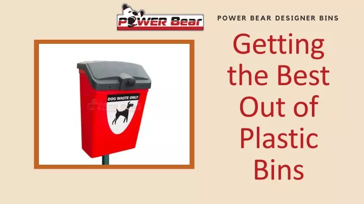 power bear designer bins