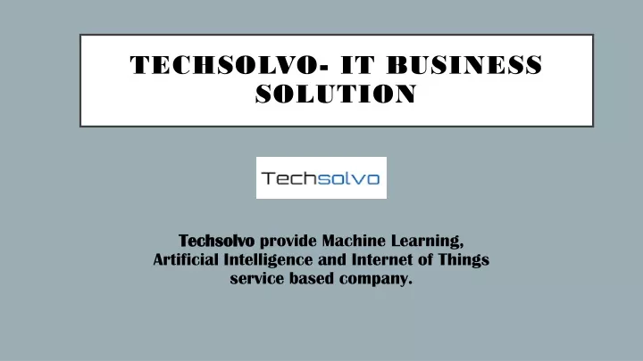techsolvo it business solution