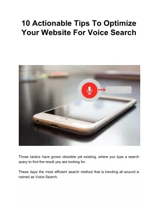 10 actionable tips to optimize your website