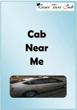 Cab Near Me