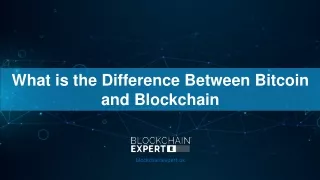 What is the Difference Between Bitcoin and Blockchain
