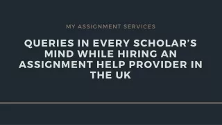 my assignment services