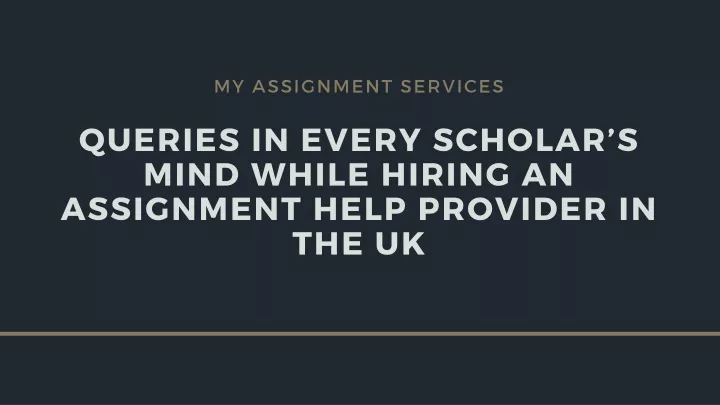 my assignment services