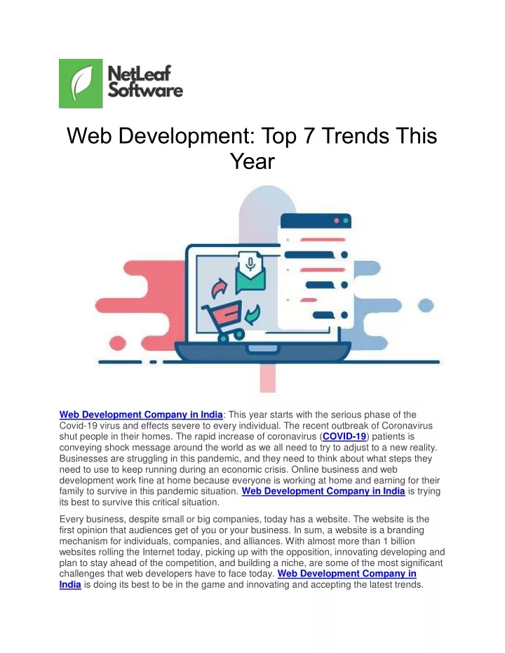 web development top 7 trends this year