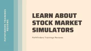 Pathfinders Trainings Reviews | Learn About Stock Market Simulators
