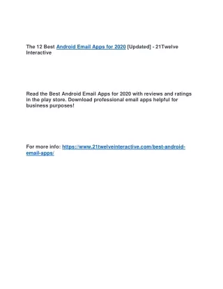 the 12 best android email apps for 2020 updated