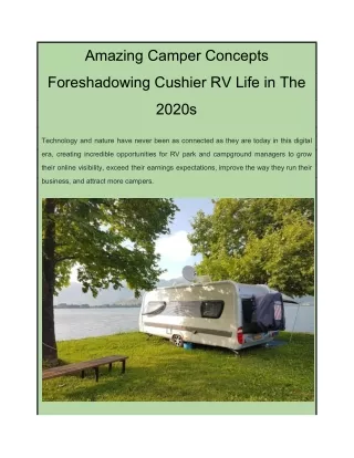 amazing camper concepts