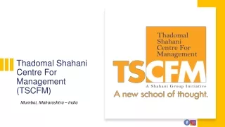 Management Institute for Diploma and Degree Courses with 100% Placements – TSCFM