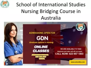 Nursing Bridging Course in Australia - SOIS