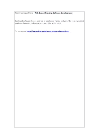 teamtreehouse clone web based training software