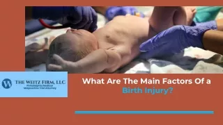what are the main factors of a birth injury