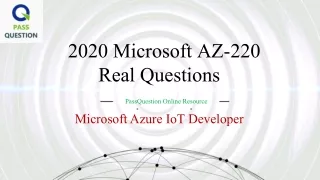 2020 microsoft az 220 real questions