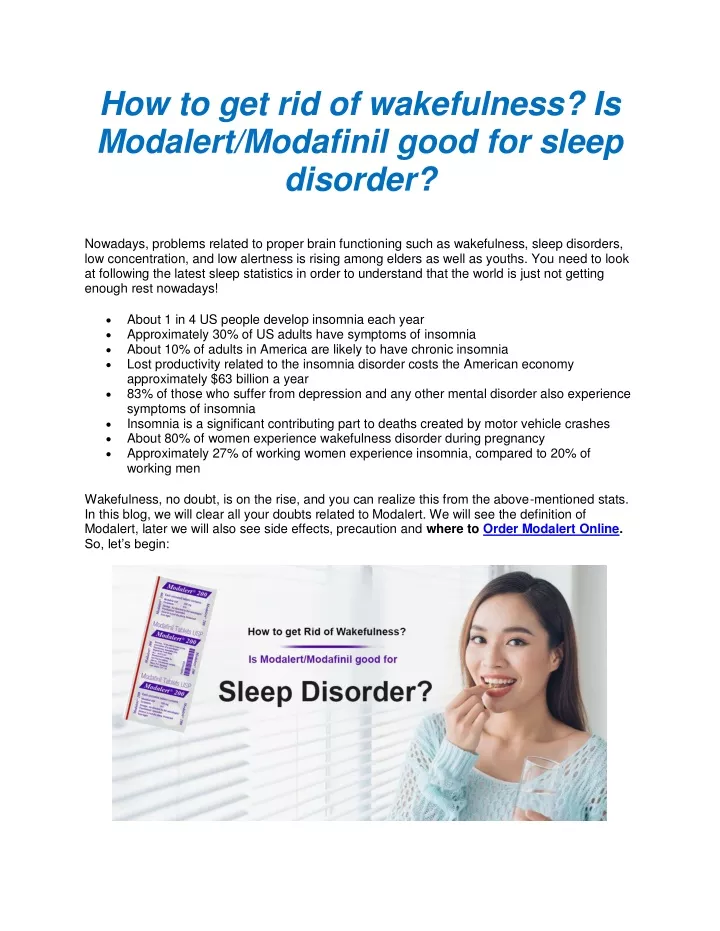 how to get rid of wakefulness is modalert