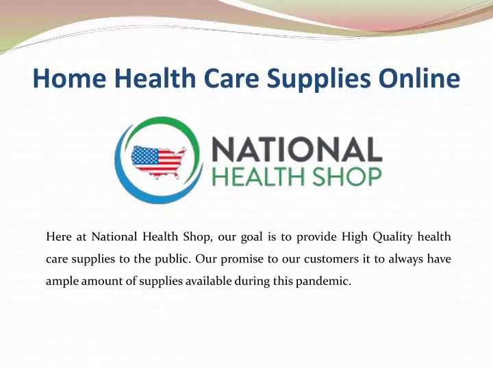 home health care supplies online