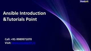 ansible introduction tutorials point