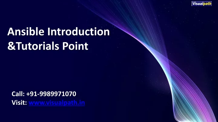 ansible introduction tutorials point