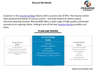 resume worldwide