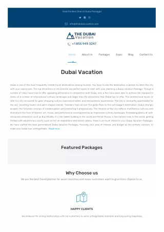 Dubai Vacation Packages | Dubai Honeymoon Packages | Thedubaivacation