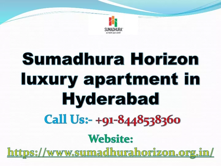 sumadhura horizon luxury a partment in hyderabad