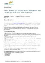 Wearable GPS Tracking Devices Market Report 2019 - slide 1