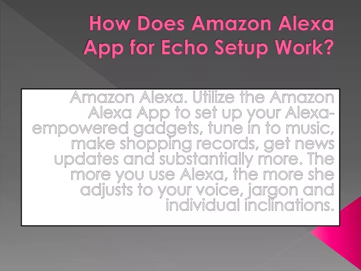 how does amazon alexa app for echo setup work