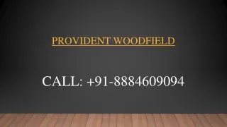 Provident Woodfield Brochure