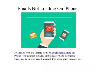 emails not loading on iphone
