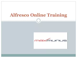 alfresco online training