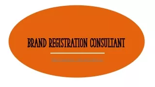 brand registration consultant