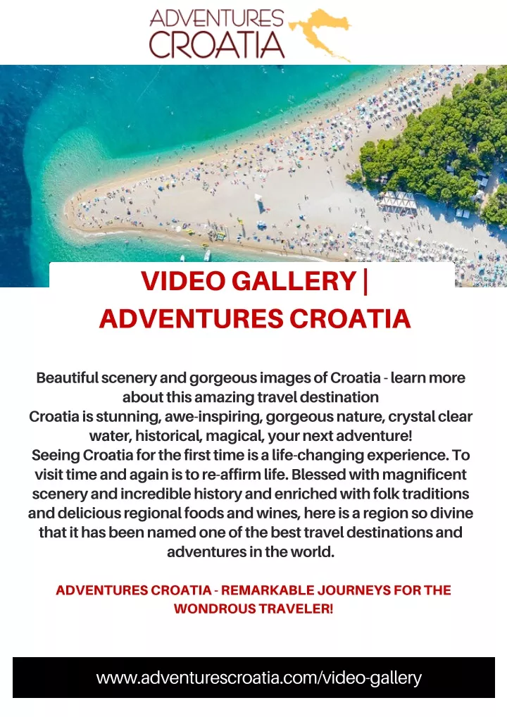 video gallery adventures croatia