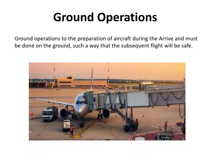 ground operations