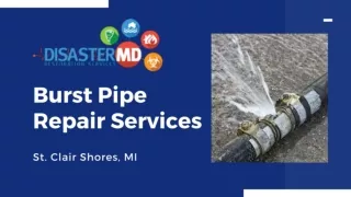 Burst Pipe Repair Expert in St. Clair Shores