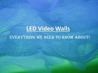 led video walls