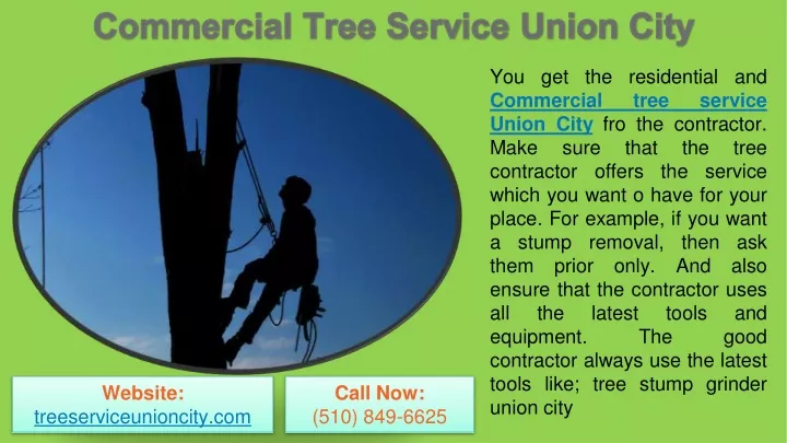 you get the residential and commercial union city