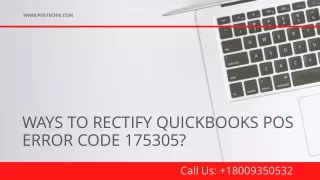 QuickBooks Error Code 175305