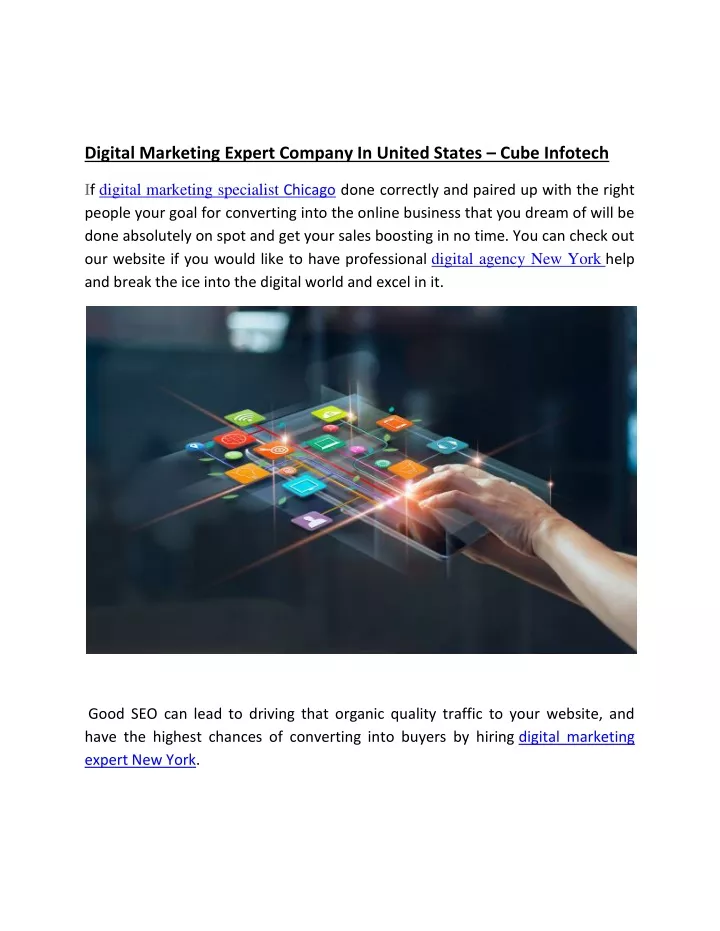 digital marketing expert company in united states