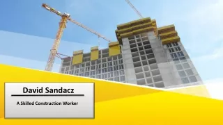 David Sandacz - A Skilled Construction Worker