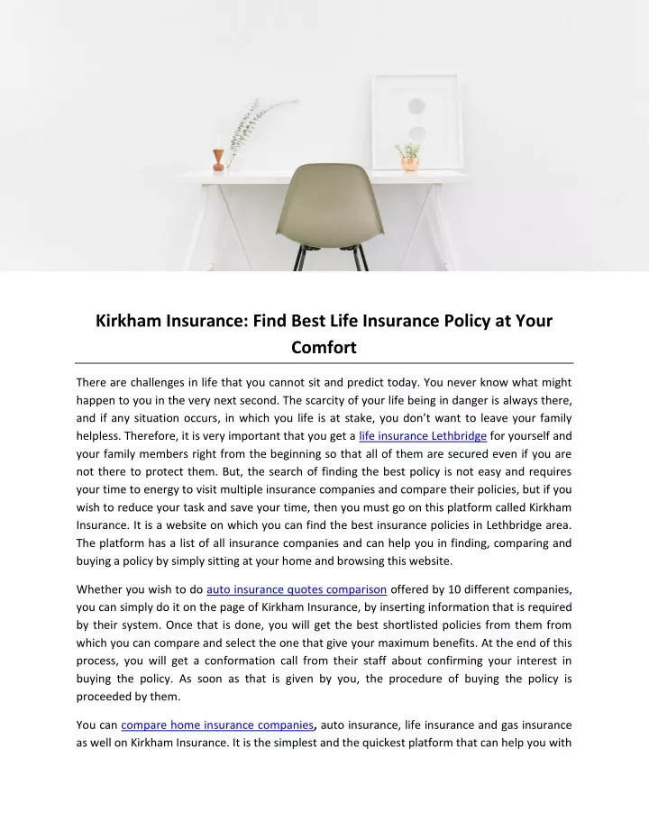 kirkham insurance find best life insurance policy
