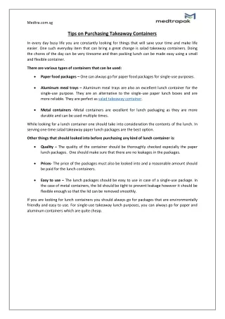 medtra com sg tips on purchasing takeaway