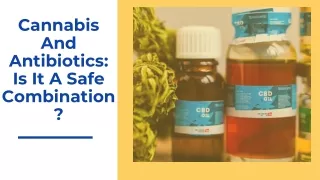 Cannabis And Antibiotics: Is It A Safe Combination?