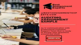 Auditing Assignment Help | BAE Assignment Help