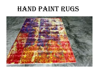 hand paint rugs