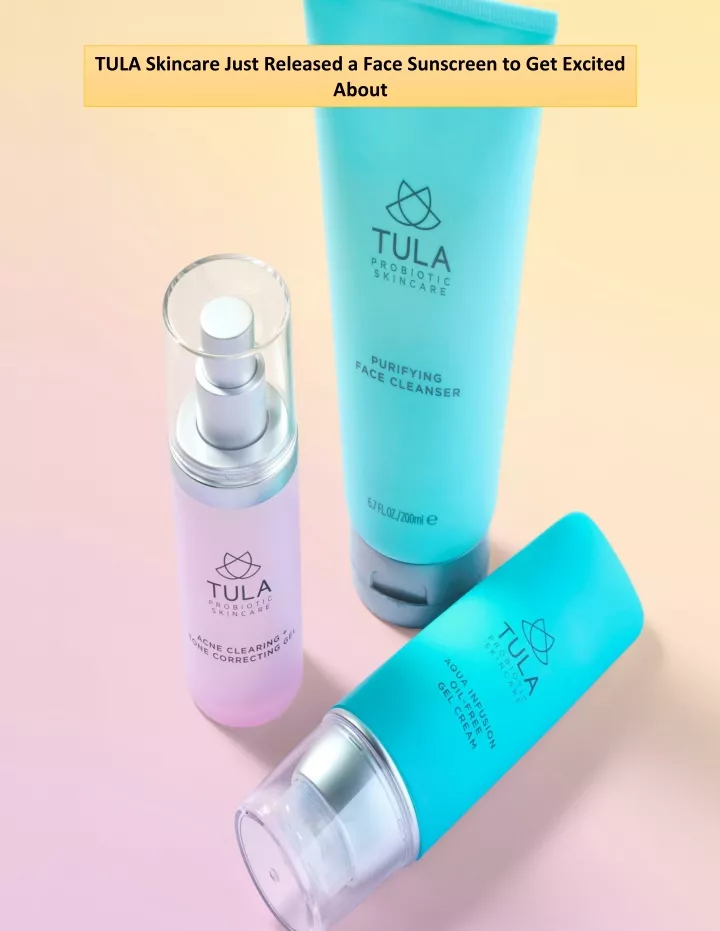 tula skincare just released a face sunscreen