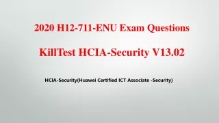 2020 h12 711 enu exam questions killtest hcia