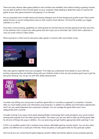 there are many diverse video game platforms