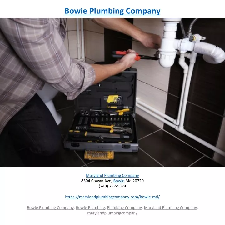 bowie plumbing company