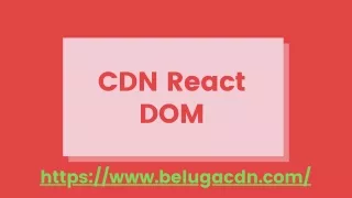 cdn react dom