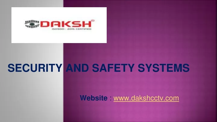 security and safety systems