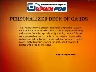 Superiorpod.com- Personalized Deck of Cards